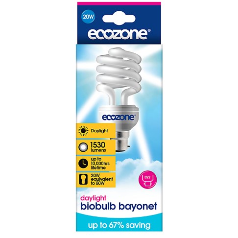 BioBulb 60w daylight bulb (Bayonet fitting)