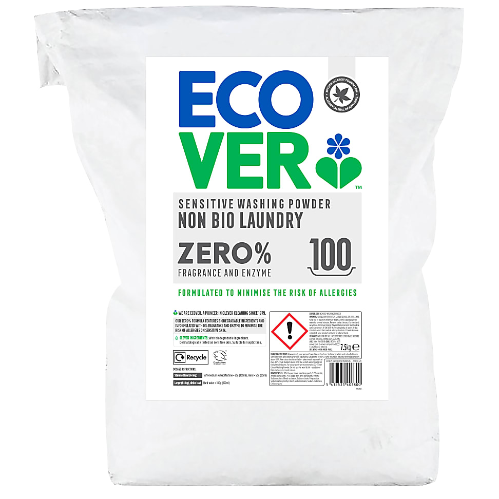 Ecover ZERO NonBio Washing Powder (100 washes)