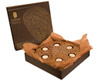 O’thentique Eggshell Mosaic Tea Light Holder for 6