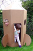Rocket – recycled card board fun