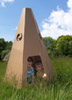Teepee – recycled card board fun