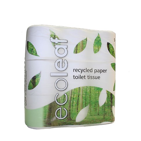 100% Recycled Toilet Paper - 9 Rolls