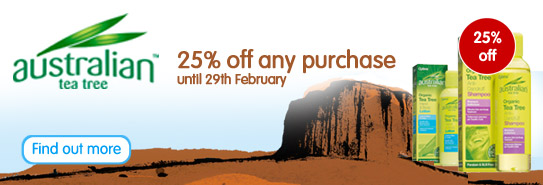 25% off Australian Tea Tree