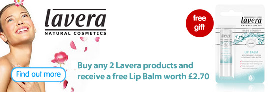 Free Lavera Lip Balm with any 2 products