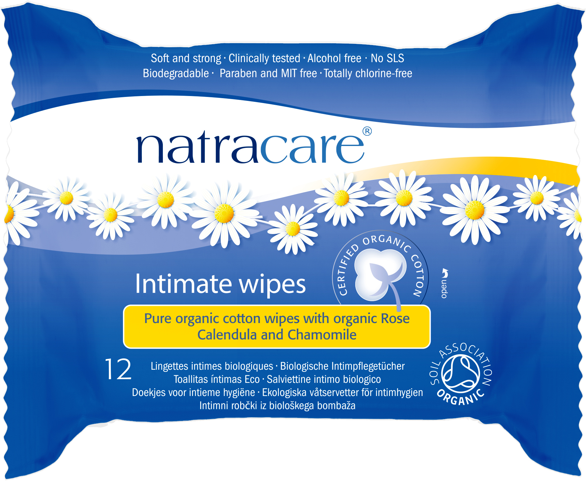 Natracare feminine wipes