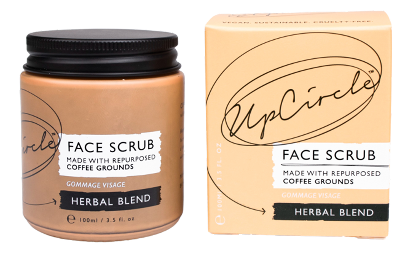UpCircle Face Scrub with Coffee and Rosehip Oil