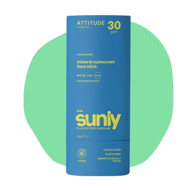 Attitude Kids Sunly Sunscreen Face Stick SPF 30