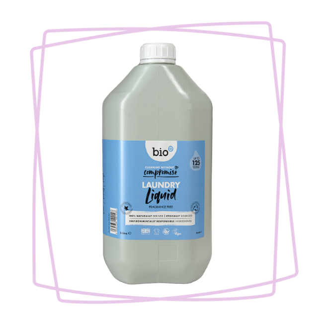 Bio-D Concentrated Fragrance Free Laundry Liquid - 5L