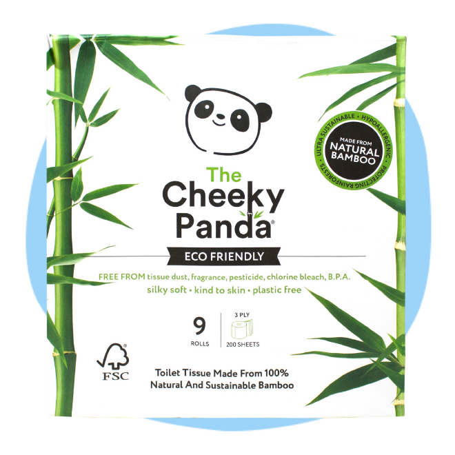 The Cheeky Panda Toilet Roll: FSC Certified Bamboo Toilet Paper 9 Rolls The Cheeky Panda Toilet Roll: FSC Certified Bamboo Toilet Paper 9 Rolls