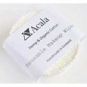 Acala Reusable Hemp & Organic Cotton make-up wipes