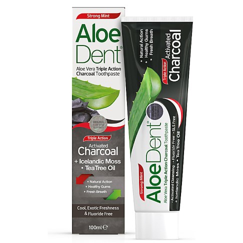 AloeDent Charcoal Fluoride Free Toothpaste