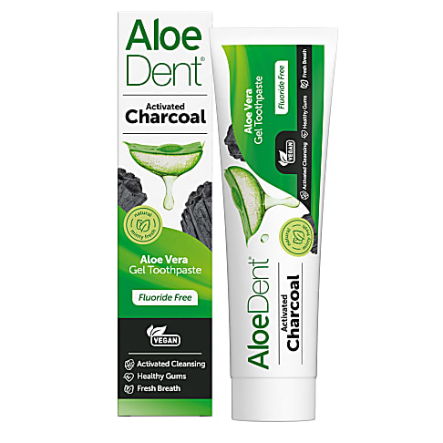 AloeDent Charcoal Fluoride Free Toothpaste