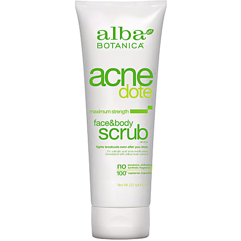 Alba Botanica Acnedote Face & Body Scrub