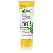 Alba Botanica Sheer Mineral Face Fragrance Free Sunscreen SPF30