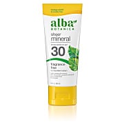 Alba Botanica Sheer Mineral Fragrance Free Sunscreen SPF30