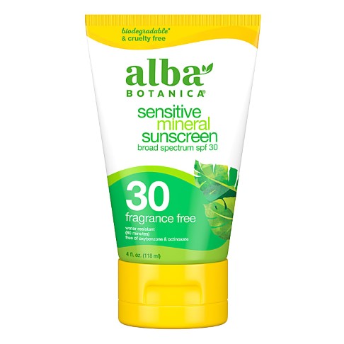 Alba Botanica Sensitive Mineral Sunscreen SPF30