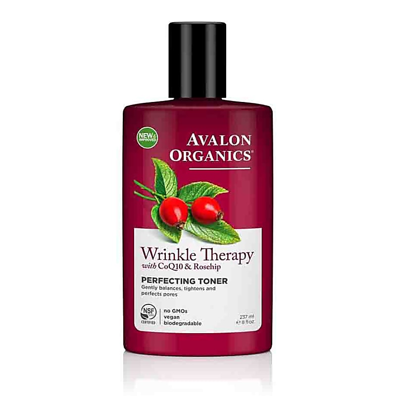 Avalon Organics Wrinkle Therapy Perfecting Toner with CoQ10 & Rosehip