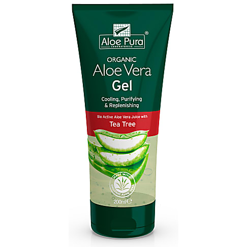 Aloe Pura Aloe Vera Gel with Antiseptic Tea Tree Oil