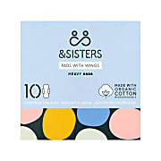 &Sisters Pads with wings - Heavy/Night (10 pack)
