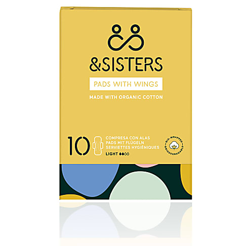 &Sisters Pads with wings - Light (10 pack)