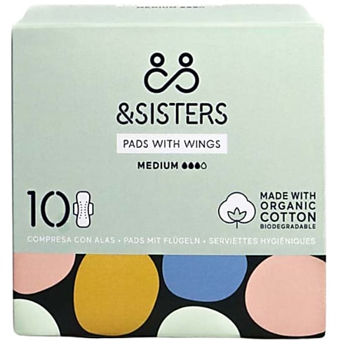 &Sisters Pads with wings - Medium/Day (12 pack)