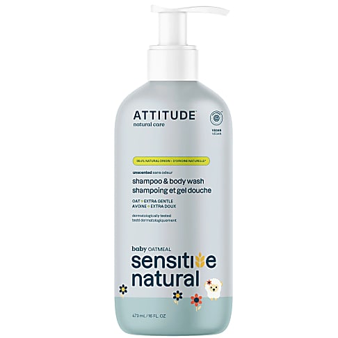 Attitude Oatmeal Sensitive Natural Baby Care - Shampoo & Body Wash