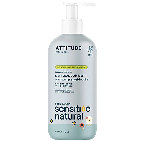 Attitude Oatmeal Sensitive Natural Baby Care - Shampoo & Body Wash