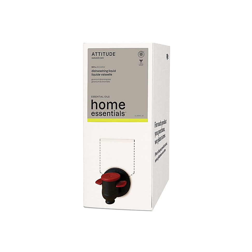 Attitude Home Essentials Dishwashing Liquid Refill - Geranium & Lem...