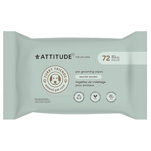 Attitude Furry Friends Deodorising Cleansing Wipes for Pets