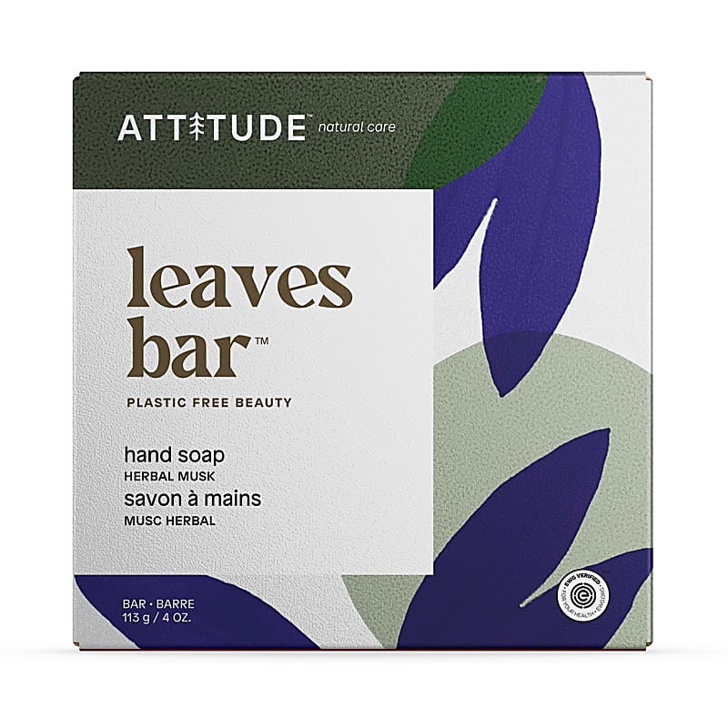 Attitude Leaves Bar Hand Soap Herbal Musk