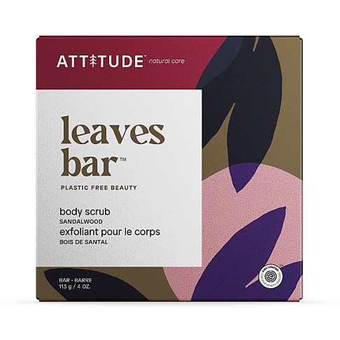 Attitude Leaves Bar Body Scrub - Sandalwood