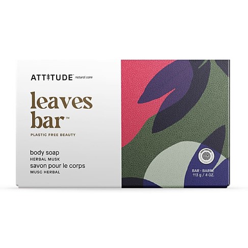 Attitude Leaves Bar Body Soap - Herbal Musk