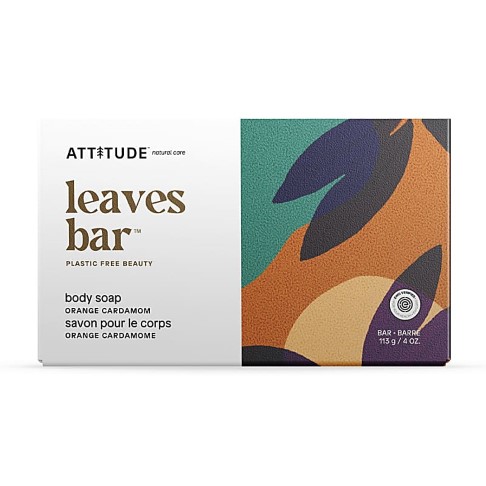 Attitude Leaves Bar Body Soap - Orange & Cardamon