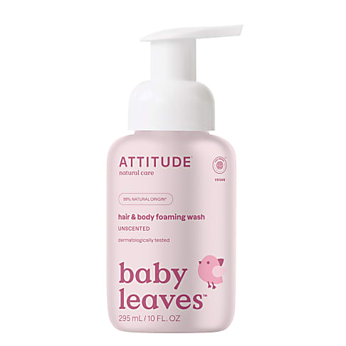 Attitude Baby Leaves 2-in-1 Hair and Body Foaming Wash - Fragrance Free