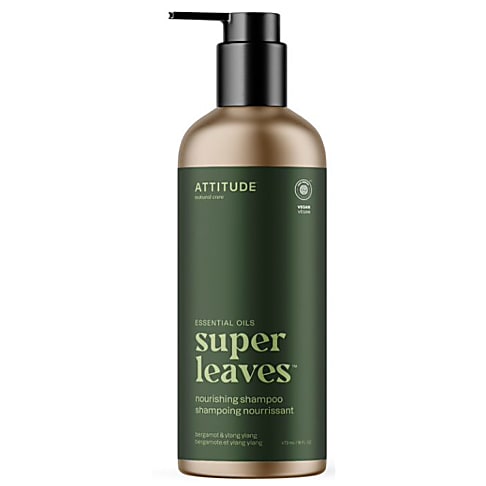 Attitude Super Leaves Essential Oils Nourishing Shampoo -  Bergamot & Ylang Ylang