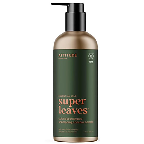 Attitude Super Leaves Essential Oils Colourlast Shampoo - Patchouli & Black Pepper