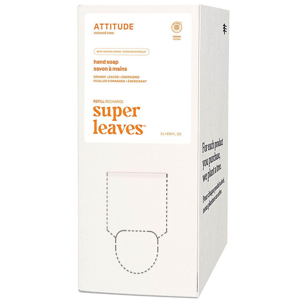 Attitude Bulk to Go 2L Super Leaves Hand Soap - Orange Leaves