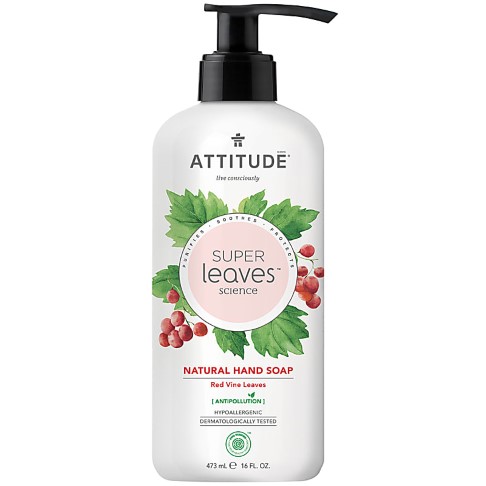 Attitude Super Leaves Natural Hand Soap - Vine Leaves & Pomegranate