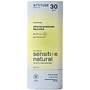 Attitude Sunly Sunscreen Face Stick SPF30 for Sensitive Skin - Fragrance Free