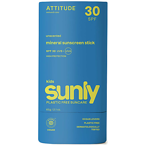 Attitude Kids Sunly Sunscreen Stick SPF30 - Fragrance Free