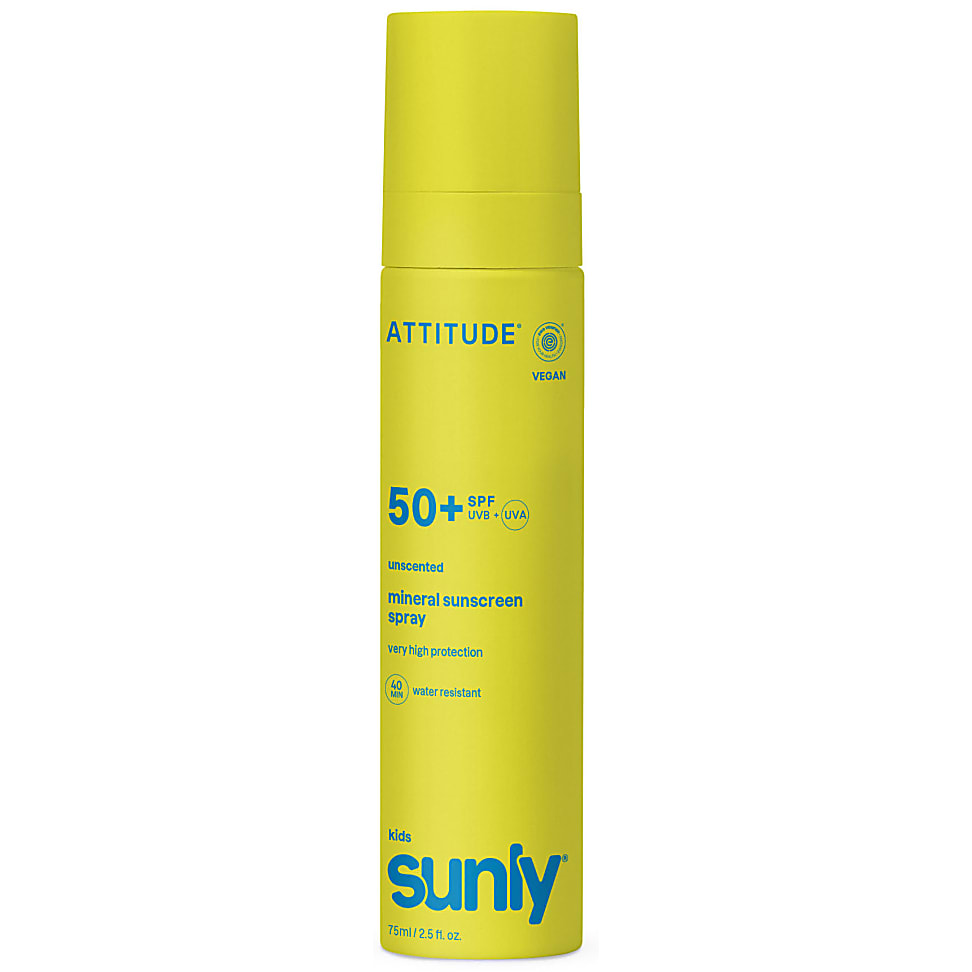 Attitude Sunly Mineral Sunscreen Spray Face & Body - Kids - SPF 50 ...