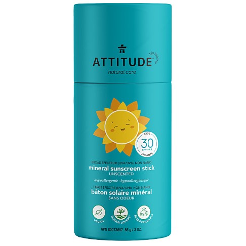 Attitude Baby & Kids Sunscreen Stick - SPF 30 - fragrance free