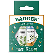 Badger Balm Classic Lipcare Kit - Green (x 4 lip balms)