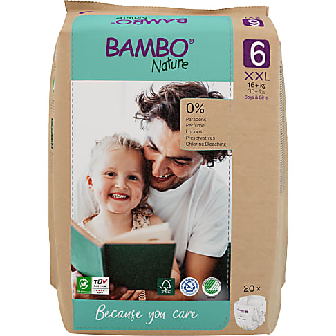 Bambo Nature Disposable Nappies - XXL Plus - Size 6 - Pack of 20