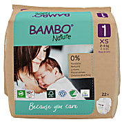 Bambo Nature Nappies - New Born - Size 1 - Pack of 22