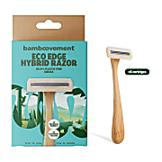 Bamboovement EcoEdge Hybrid Razor - reusable handle & 6 cartridges