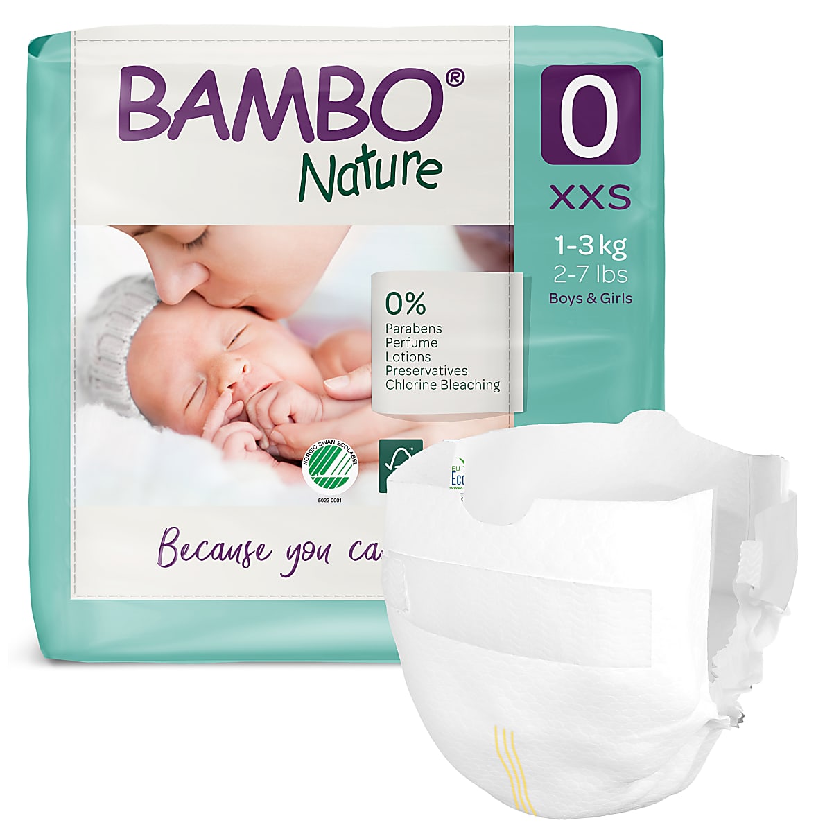 Bambo Nature Nappies Premature Size Pack of 24