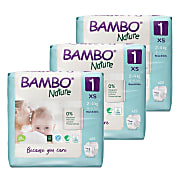 Bambo Nature Nappies - Size 1 - Economy Pack (66 nappies)