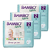 Bambo Nature Nappies - Size 2 - Economy pack (90 nappies)