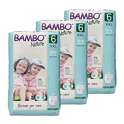 Bambo Nature Training Pants - Size 6 - Economy Pack (54 nappies)